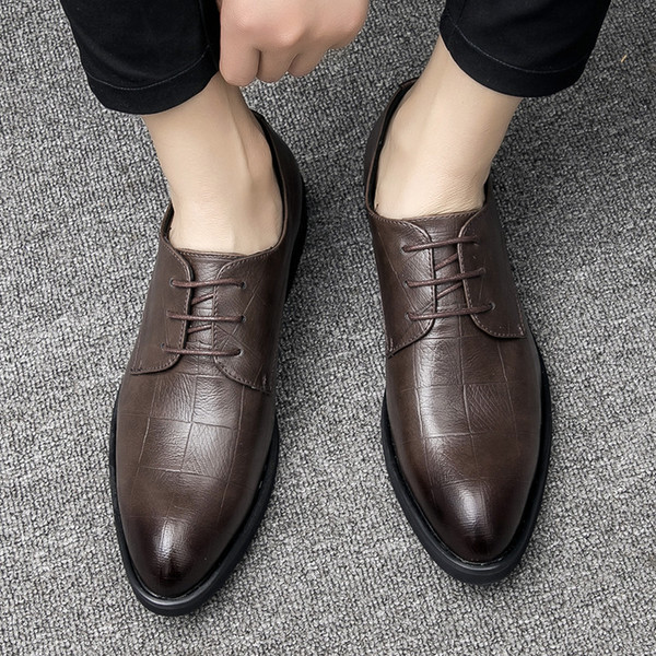 Pantofi barbatesti eleganti cu sireturi in patru culori