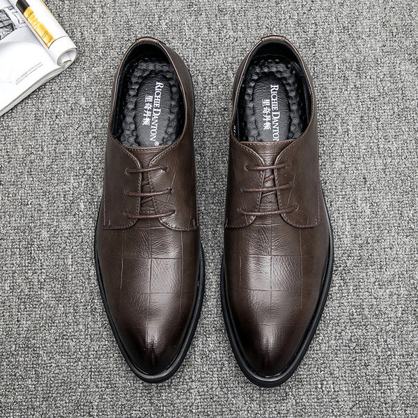 Pantofi barbatesti eleganti cu sireturi in patru culori