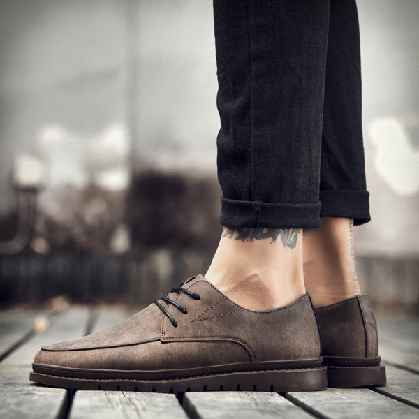 Pantofi eleganti pentru barbati in negru, maro si gri