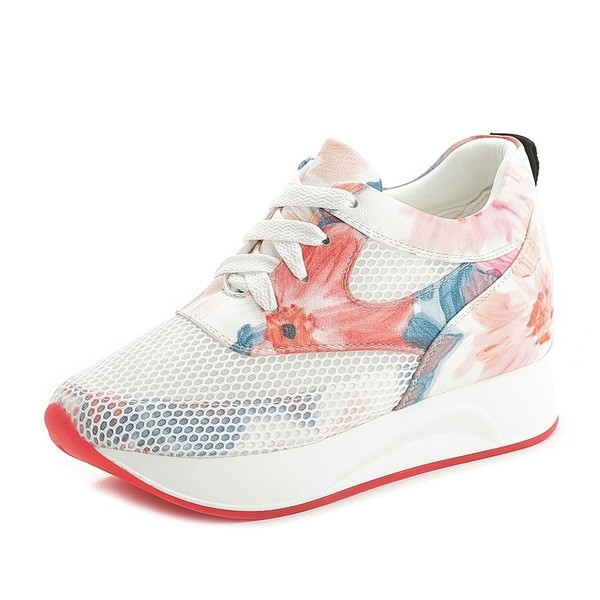 Tenisi dama colorati cu motive florale in mai multe culori