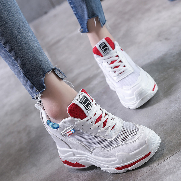 HIT Tenisi dama cu platforma in mai multe culori