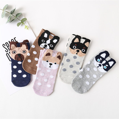 Σετ από 5 γυναικείες κάλτσες με κεντήματα