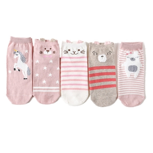 Σετ από 5 γυναικείες κάλτσες με κεντήματα