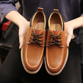 Pantofi de vara barbatesti in doua culori