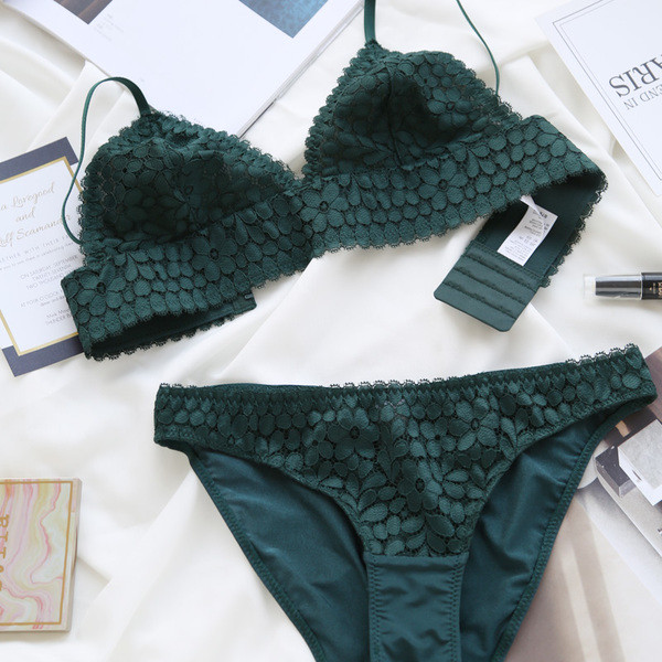 Γυναικεία εσώρουχα με floral μοτίβο set-top 