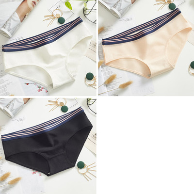 Σετ από 3 τεμ. Βαμβακερα μπικίνι με ελαστική μέση