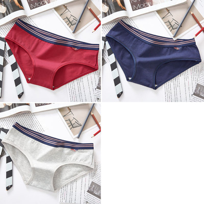 Σετ από 3 τεμ. Βαμβακερα μπικίνι με ελαστική μέση