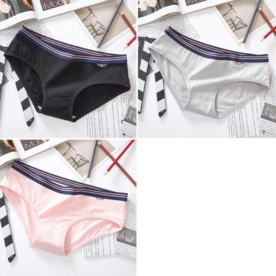 Σετ από 3 τεμ. Βαμβακερα μπικίνι με ελαστική μέση