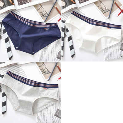 Σετ από 3 τεμ. Βαμβακερα μπικίνι με ελαστική μέση