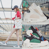 Tenisi de primăvară fresh cu motiv de piele intoarsa in trei culori