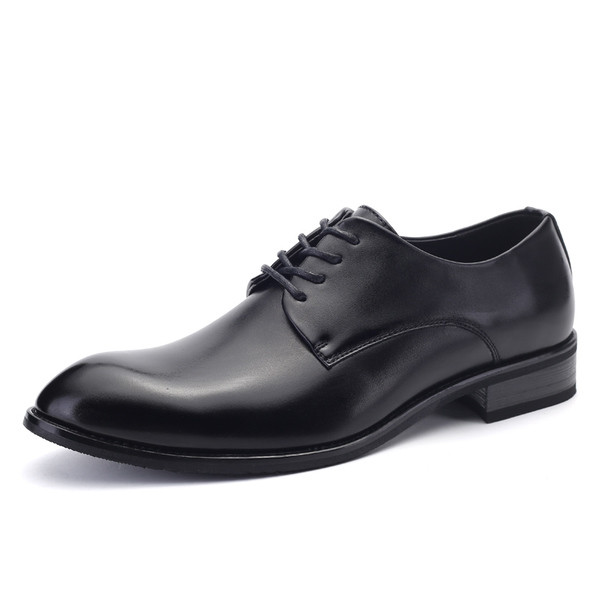 Pantofi barbatesti eleganti in doua culori - model ascutit