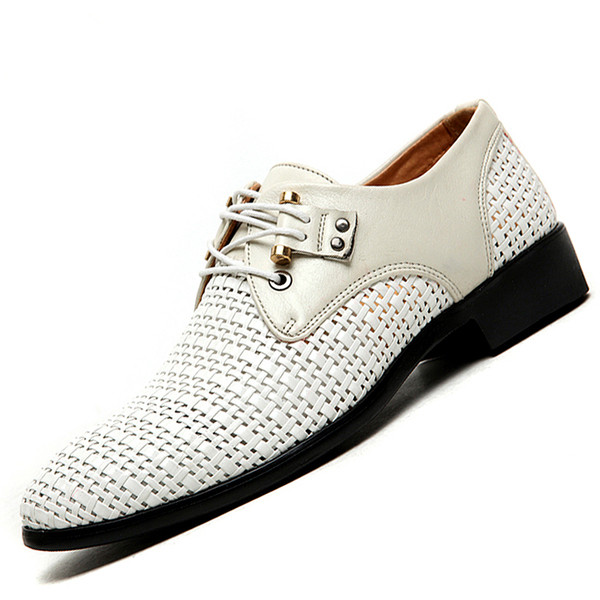 Pantofi de vară pentru bărbați în negru, maro și alb