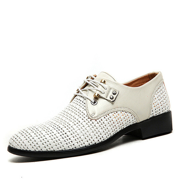 Pantofi de vară pentru bărbați în negru, maro și alb