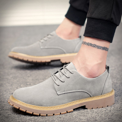 Pantofi eleganti pentru barbati din piele intoarsa in trei culori