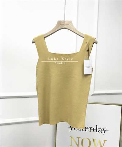 Maieu elegant de damă cu bretele largi în mai multe culori