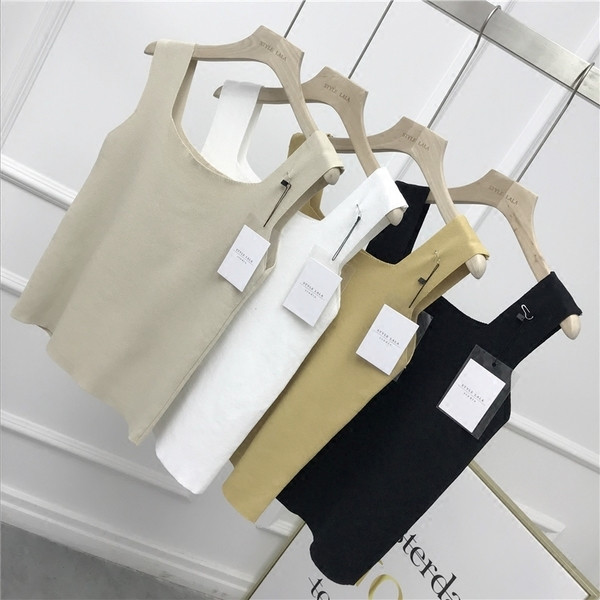 Maieu elegant de damă cu bretele largi în mai multe culori