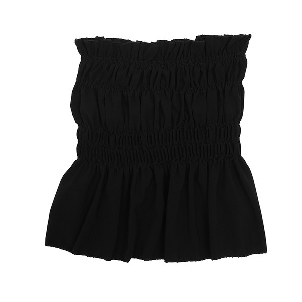 Bustiera dama in negru, rosu si alb