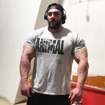 Tricou sport din bumbac cu inscriptii in mai multe culori