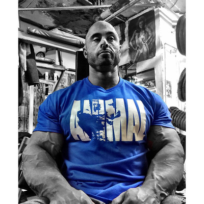 Tricou sport din bumbac cu inscriptii in mai multe culori