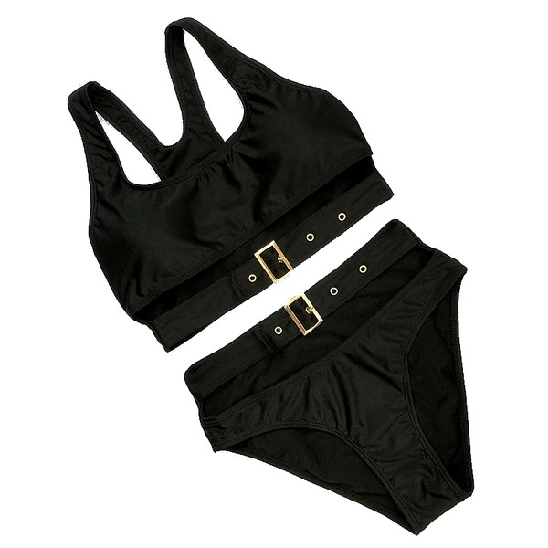 NOU costum de baie negru din două piese