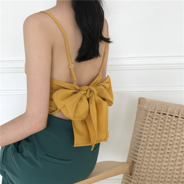 Σύντομο γυναικείοαμάνικο  σε διάφορα χρώματα με κορδέλα