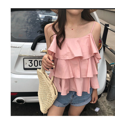 Maieu modern de damă cu volane în trei culori