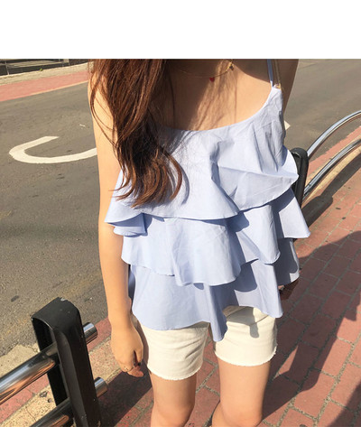 Maieu modern de damă cu volane în trei culori