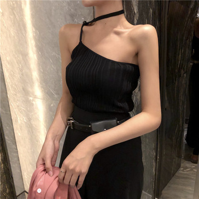 Top de dama cu o curea in trei culori