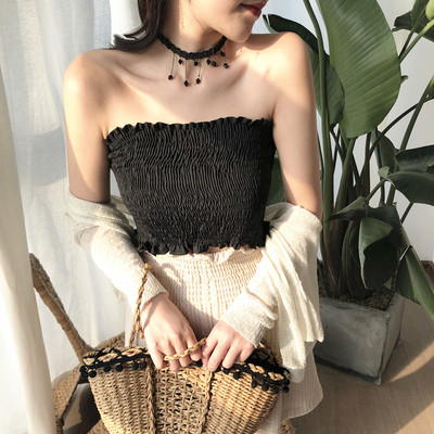 Bustiera elastica scurta de dama in mai multe culori