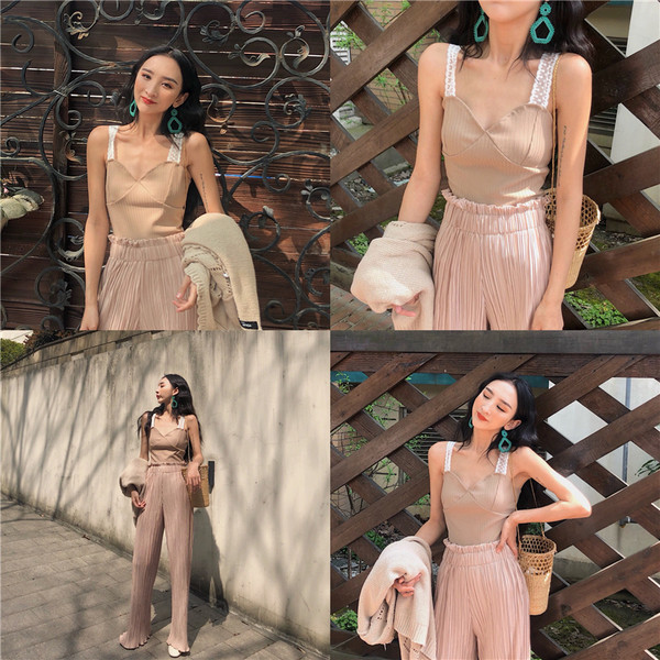 Top de dama elegant cu bretele din dantela in trei culori