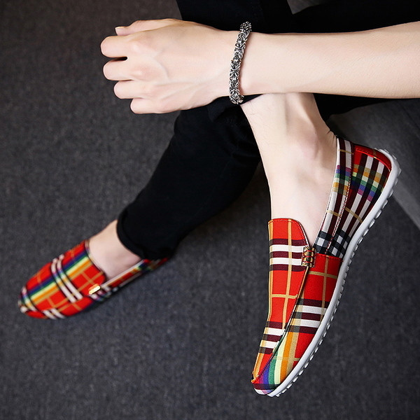 Mocasini colorati de vara pentru barbati