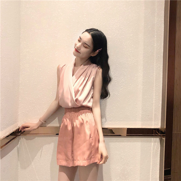 Top de damă elegant cu bretele largi în două culori