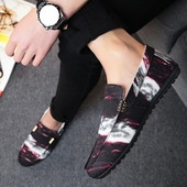 Mocasini stilați pentru bărbați în culori irizate