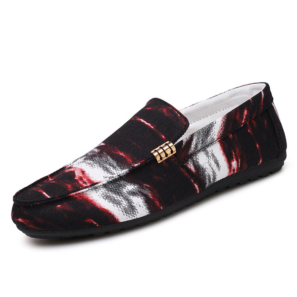 Mocasini stilați pentru bărbați în culori irizate