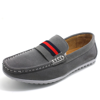Mocasini stilați pentru bărbați cu cusătură exterioară în trei culori