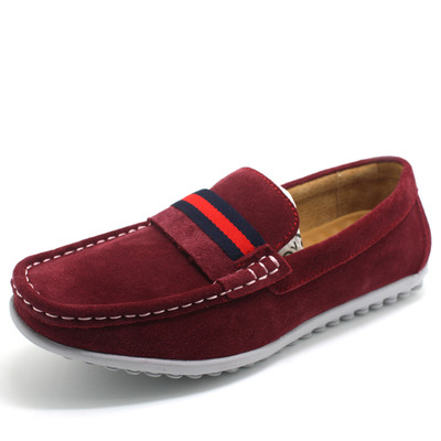 Mocasini stilați pentru bărbați cu cusătură exterioară în trei culori