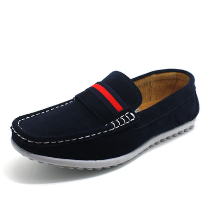 Mocasini stilați pentru bărbați cu cusătură exterioară în trei culori