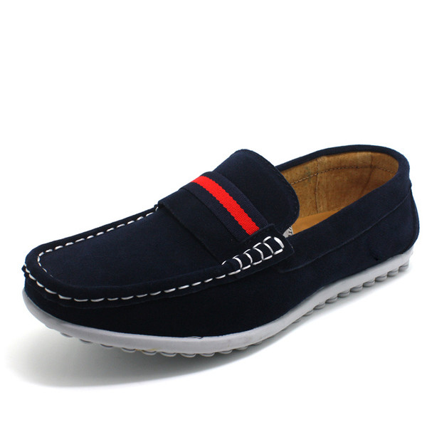 Mocasini stilați pentru bărbați cu cusătură exterioară în trei culori