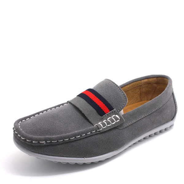 Mocasini stilați pentru bărbați cu cusătură exterioară în trei culori