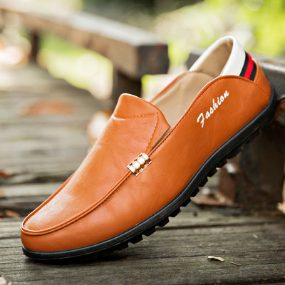 Κομψά δερμάτινα ανδρικά μοκασίνια σε τρία χρώματα