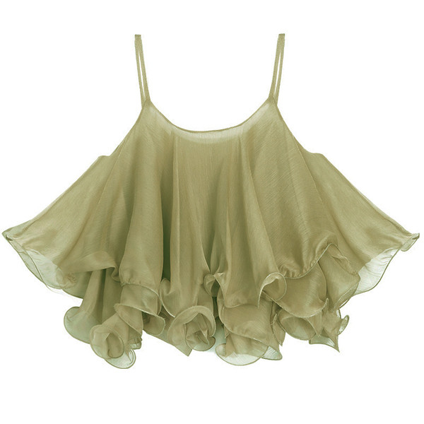 Μοντέρνο γυναικείοαμάνικο σε πράσινο χρώμα - ευρύ σχέδιο