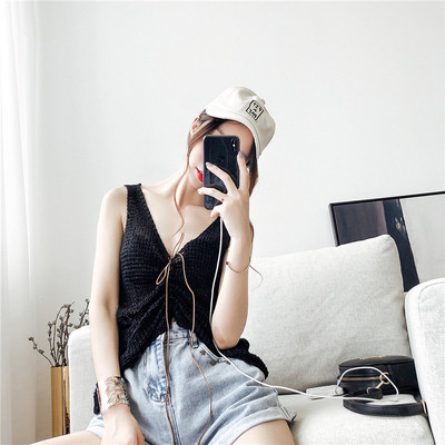 Maieu de dama tricotat cu cravate in mai multe culori