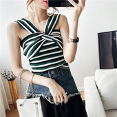 Maieu elegant de damă, cu bretele largi, în trei culori