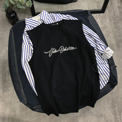 Γυναικείο αμάνικο με φαρδιές λωρίδες ώμου και λευκό και μαύρο χρώμα