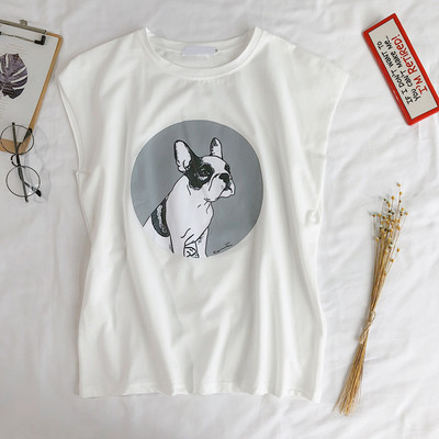 Maiou de damă de zi cu zi cu aplicație în trei culori