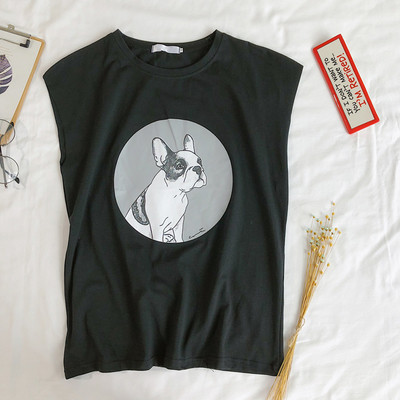 Maiou de damă de zi cu zi cu aplicație în trei culori