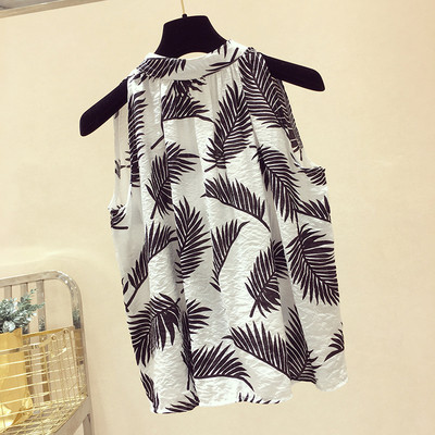 Top de damă subțire cu motive florale în trei culori