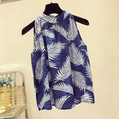 Top de damă subțire cu motive florale în trei culori