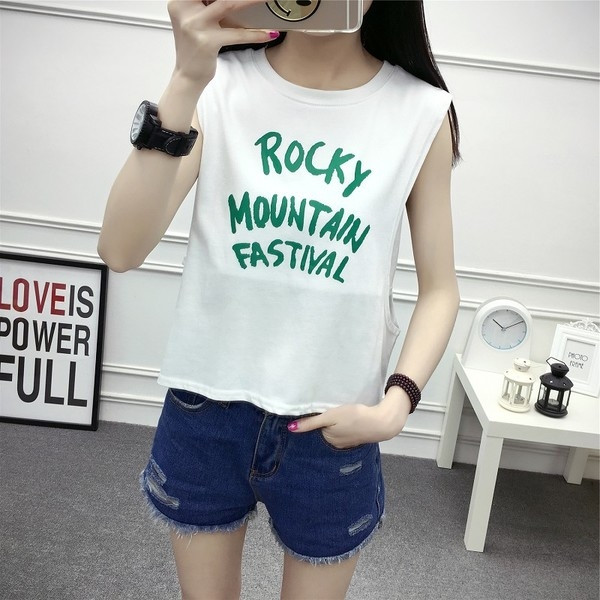 Maiou de zi cu zi pentru damă cu inscripție în mai multe culori - două modele