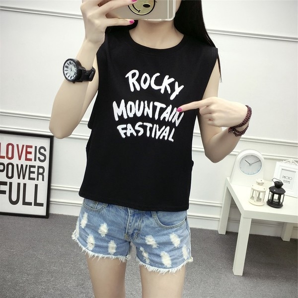 Maiou de zi cu zi pentru damă cu inscripție în mai multe culori - două modele